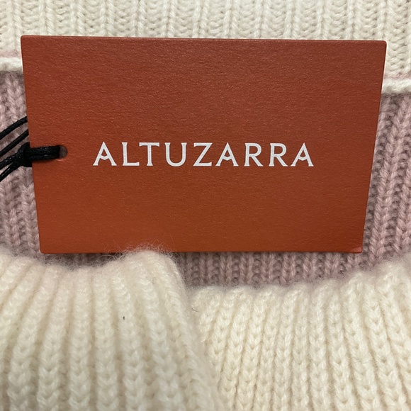 ALTUZARRA AGED MAUVE ZOPPEZ RUFFLED CASHMERE SWEATER - Picture 5 of 6